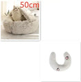 2-in-1 Dog & Cat Bed - Round Plush Warm Winter Pet House Meifu Market