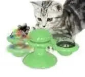 automatic rotating cat toy | interactive cat scratcher | dental cleaning cat toy | ultrasonic cleaning