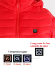 New Heated Jacket Coat USB Electric Jacket Cotton Coat Heater Thermal Clothing Heating Vest Men's Clothes Winter Meifu Market