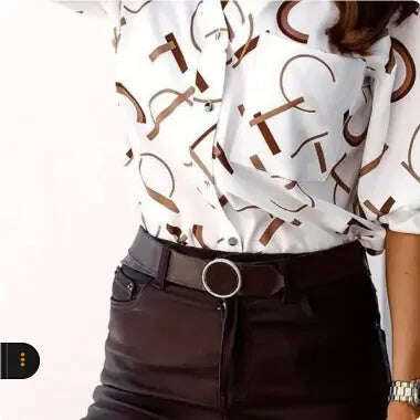 Fashion Long Sleeve Printed Shirt Meifu Market