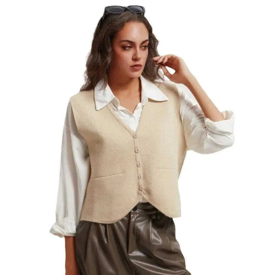 wool blend cardigan | cropped knit sweater | vintage button front | energy saving