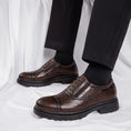 Genuine Leather Men's Leather Shoes Increased Casual Soft Bottom Super Meifu Market