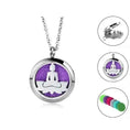 aromatherapy diffuser necklace | stainless steel pendant locket | essential oil jewelry for women | energy saving