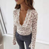 Flowers Lace Long Sleeve Top Y2K Fashion Slim Bottoming Shirt Top Women's Clothing Meifu Market