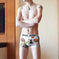 Men's Ice Silk Boxer Briefs Summer Breathable Printed Underwear Meifu Market