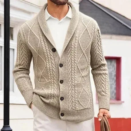 merino wool cardigan | lightweight mens sweater | slim fit cardigan | ultrasonic cleaning