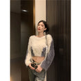 womens v-neck mink fur sweater | soft mink fur short sweater | winter warm v-neck sweater | energy saving