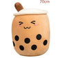 Cute Fruit Drink Plush Stuffed Soft Strawberry Milk Tea Plush Boba Tea Cup Toy Bubble Tea Pillow Cushion Kids Gift Meifu Market