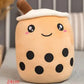 Cute Fruit Drink Plush Stuffed Soft Strawberry Milk Tea Plush Boba Tea Cup Toy Bubble Tea Pillow Cushion Kids Gift Meifu Market