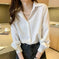 vintage satin button down shirt | oversized checkered blouse | lightweight satin shirt | energy saving