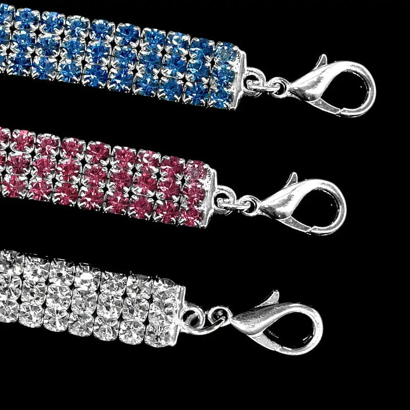 Bling Rhinestone Dog Collar Crystal Puppy Chihuahua Pet Dog Collars Leash For Small Medium Dogs Cats Meifu Market