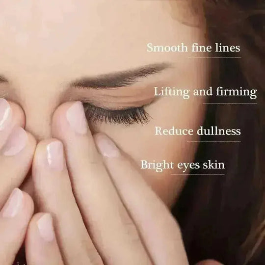Anti Dark Circle Eye Cream Peptide Puffiness Skin Care Beauty Health - close-up detail (color: cream | pattern: check)