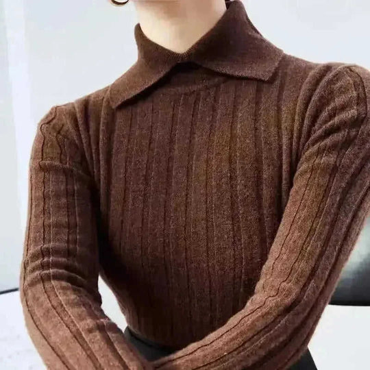 All-matching Slim Fit Fashion Tops - close-up detail (material: viscose | color: gray, black | pattern: check | style:...