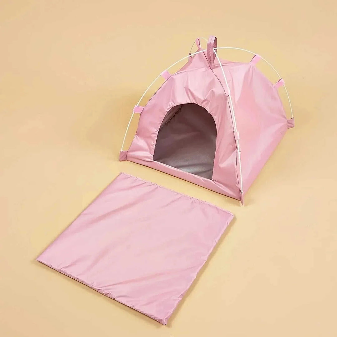 foldable pet tent with mat | waterproof pet tent | portable dog tent | energy saving