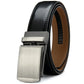 Double-sided Genuine Leather Alloy Grain Reverse Pull Simple Business Casual Pants Belt Meifu Market
