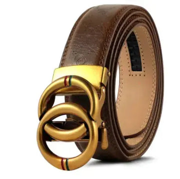 Automatic Alloy Buckle Cowhide Men's Belt meifu market