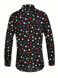 long sleeve polka dot shirt | cotton blend casual shirt | mens button down shirt | ultrasonic cleaning