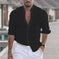 Men's Long Sleeve Shirt With Button Casual Solid Color Tops For Spring Autumn Gray - styled best long sleeve button down s...