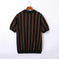 Striped Jacquard Knit Polo – Men's Regular Fit Summer Shirt