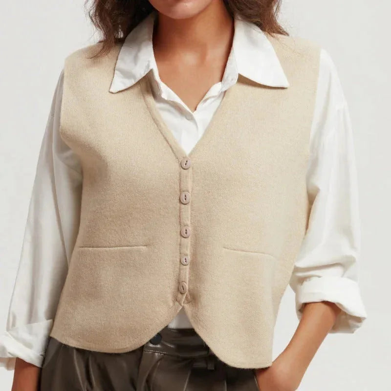 wool blend cardigan | cropped knit sweater | vintage button front | energy saving