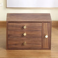 solid walnut wood construction | four drawer jewelry organizer | large capacity jewelry armoire | energy saving