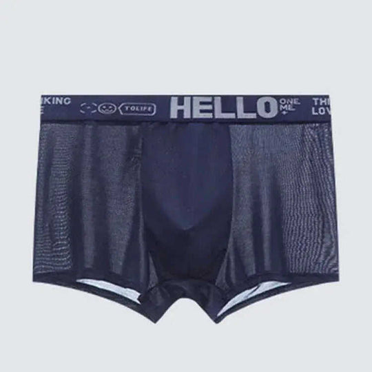 Ice Silk Men's Boxer Briefs - Breathable Cooling Underwear XXXXL - scale comparison view
