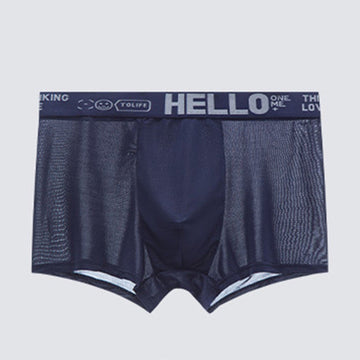 Popular HELLO Ice Silk Men's Underwear Youth Boxer Meifu Market