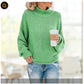 Solid Turtleneck Pullover Sweater Winter Fashion Casual Knitted Long-Sleeved Top Women's Clothing Meifu Market