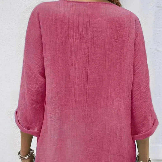 lightweight cotton fabric | breathable summer tops | v-neck tshirt women | energy saving
