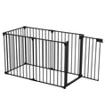 150 Adjustable Safety Gate 6 Panels Play Yard Metal Doorways Fireplace Fence Christmas Tree Fence G Meifu Market