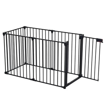 150 Adjustable Safety Gate 6 Panels Play Yard Metal Doorways Fireplace Fence Christmas Tree Fence G Meifu Market
