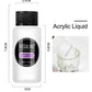 professional acrylic nail kit | glass dappen dish included | acrylic liquid and powder set | energy saving