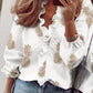 European and American new long-sleeved ruffled shirt Meifu Market