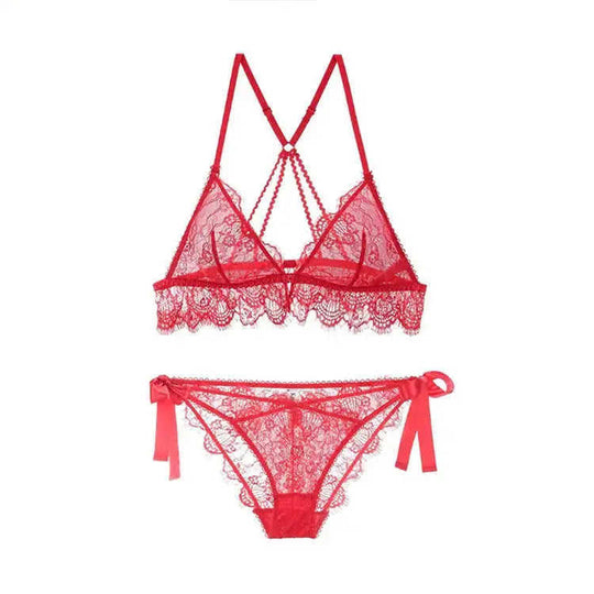 Lace mesh underwear set Meifu Market