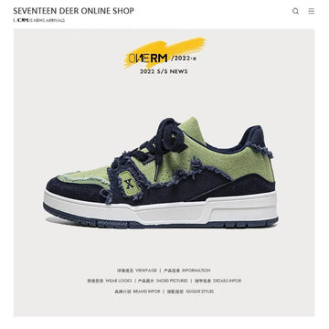 Breathable Leisure Hong Kong Style Retro Men's Shoes Meifu Market