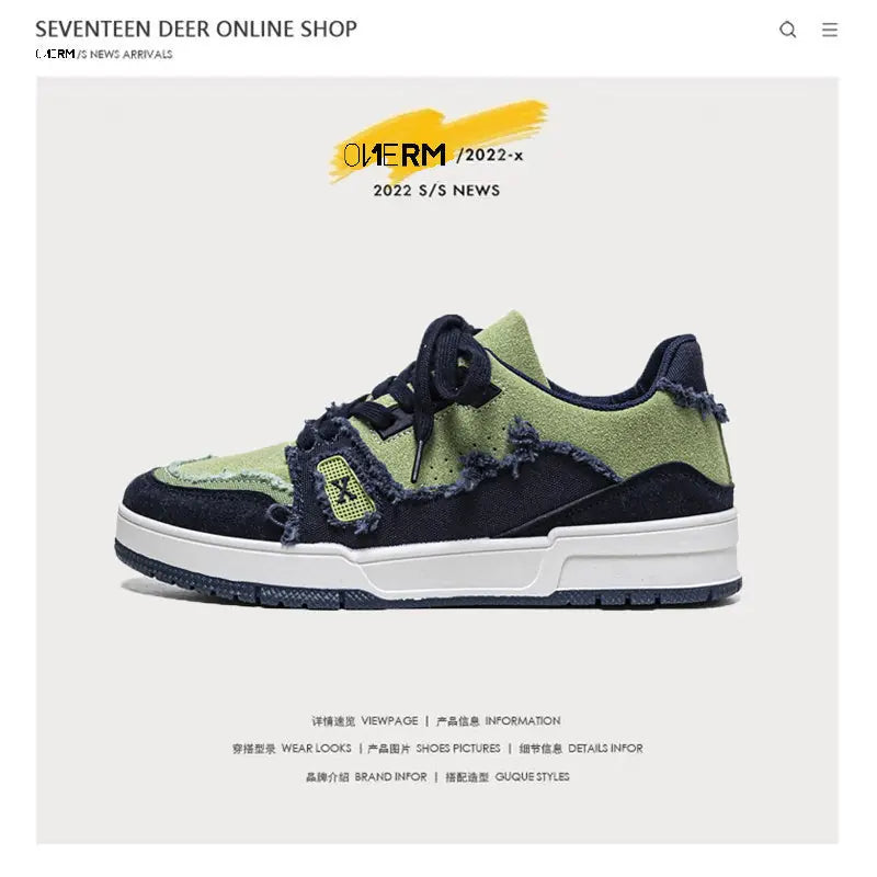 Breathable Leisure Hong Kong Style Retro Men's Shoes Meifu Market