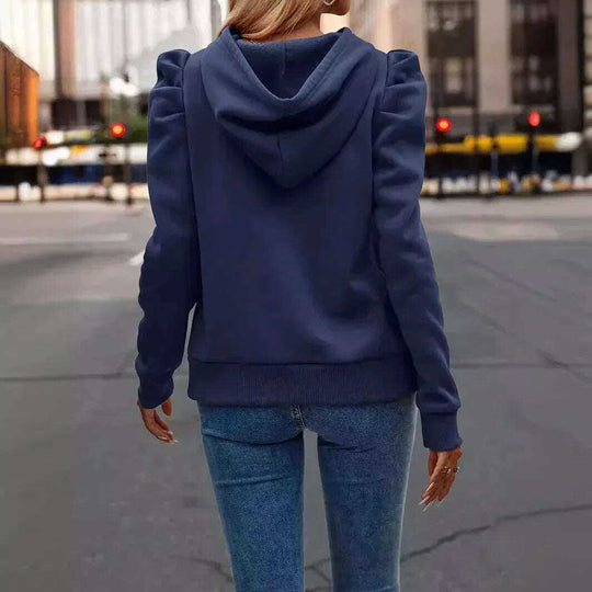 Solid Color Long-sleeved Casual Women's Top Sweater Meifu Market