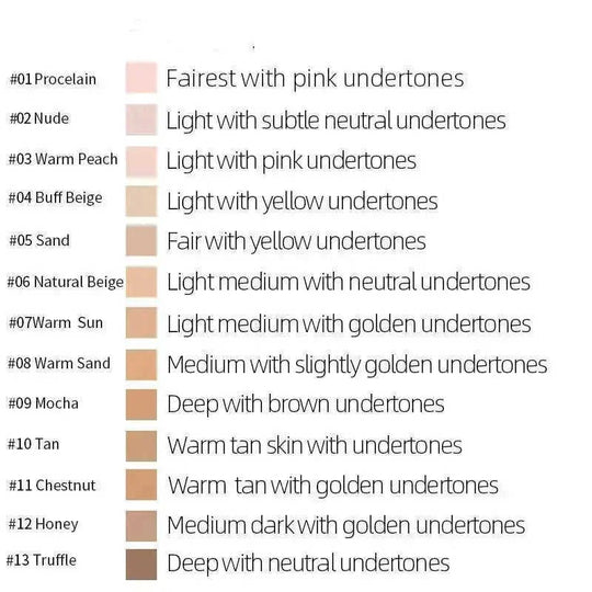 oil-free liquid foundation | long-lasting matte foundation | full coverage concealer | ultrasonic cleaning