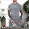 quick-dry fabric short sets | breathable polo shirt outfits | summer casual tracksuits for men | ultrasonic cleaning