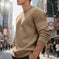 fleece-lined construction | loose fit sweater | cotton blend material | ultrasonic cleaning