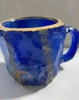 400ml Resin Crystal Coffee Mug - Elegant Mineral Design with Handle - view 34 (pattern: check)