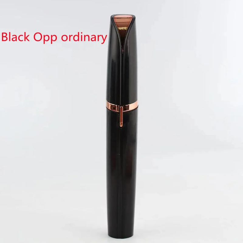 painless facial hair remover | 18k gold plated trimmer | waterproof electric eyebrow shaper | ultrasonic cleaning