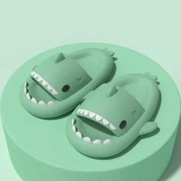 Adult's Slippers Indoor Outdoor Funny Shark Cartoon meifu market