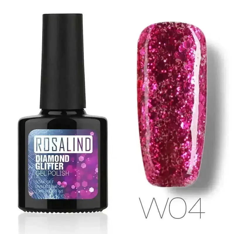 Diamond Nail Gel Polish - Reflective Glitter Gel for Nail Art | 10ml UV/LED RBW48 - available style options