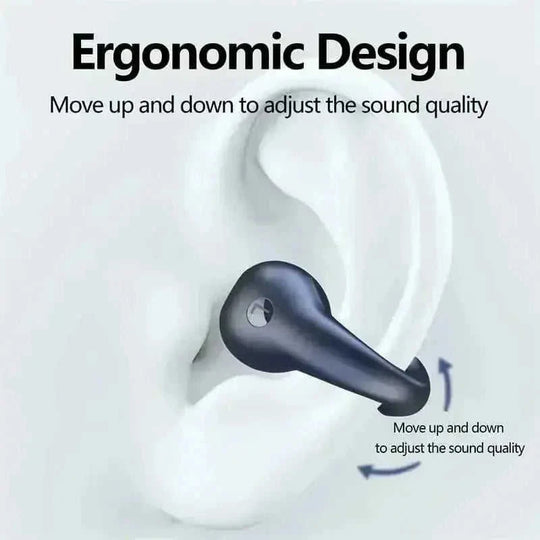 Bone Conduction Headphones TWS Earbuds Ear Clip Bluetooth 5.3 Touch Wireless Earphone In-Ear Bass HIFI Sports Headset - Meifu Market