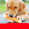 Dog teeth cleaning bones 3 small chicken flavors - close-up detail shot