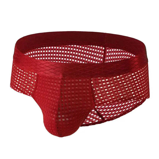 Men's Breathable Mesh Low-Waist Briefs | Wide Belt Design Meifu Market