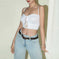 Women's Hollow Backless Lace Crop Camisole - Meifu Market