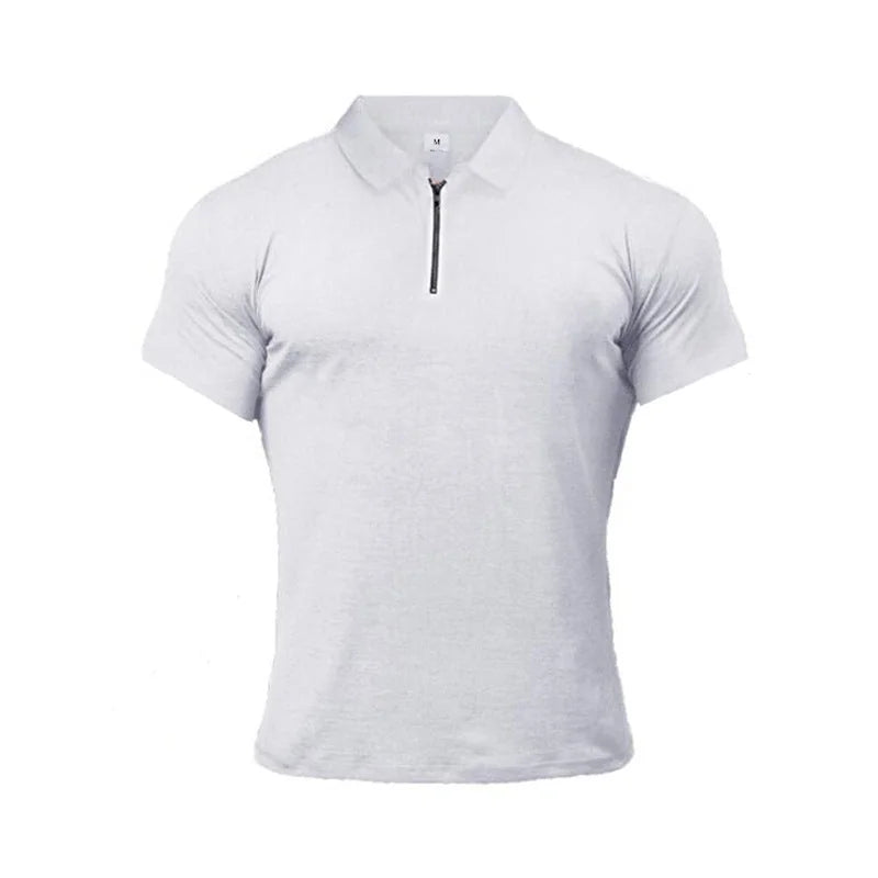 breathable fabric polo shirt | moisture-wicking sports top | lightweight summer clothing | ultrasonic cleaning