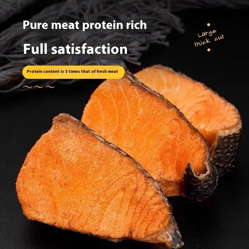 Dog Snack Freeze-dried Salmon Block Pet Snack Meifu Market